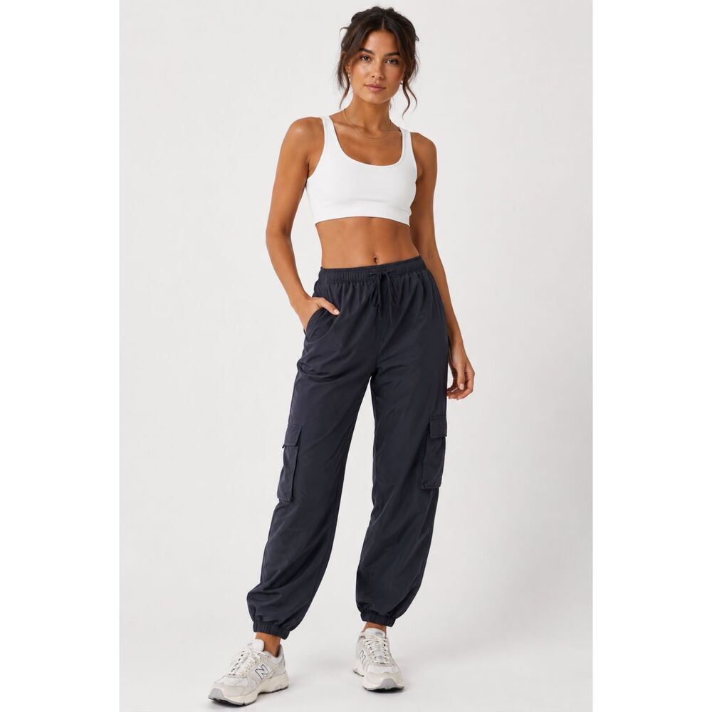 TIGER MIST Utility Style Cargo Jogger Black Small